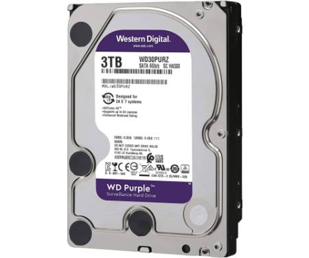 Жорсткий диск 3.5" 3TB WD (WD33PURZ)