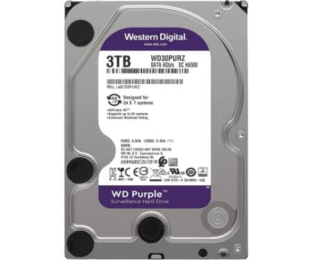 Жорсткий диск 3.5" 3TB WD (WD33PURZ)