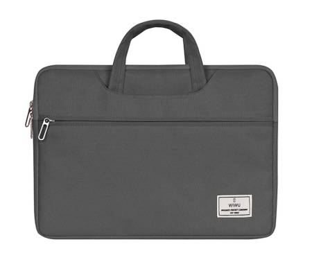 Чехол-сумка WIWU для MacBook 14 Vivi Laptop Handbag Series (Grey)Чехол-сумка WIWU для MacBook 14 Vivi Laptop Handbag Series (Grey)