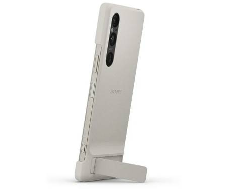 Чохол для Sony Xperia 1 V Style cover with Stand (Platinum Gray)