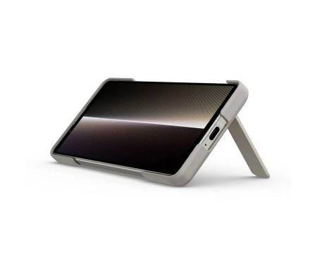 Чохол для Sony Xperia 1 V Style cover with Stand (Platinum Gray)