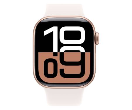 Apple Watch Series 10 GPS 42mm Rose Gold Aluminum Case with Light Blush Sport Band 2