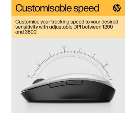 Мишка HP Dual Mode Bluetooth/Wireless Silver (6CR72AA)