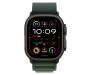 Apple Watch Ultra 2 GPS + Cellular 49mm Titanium Black Case with Dark Green Alpine Loop - Medium (MX4R3) 2