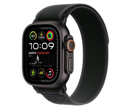 Apple Watch Ultra 2 GPS + Cellular 49mm Titanium Black Case with Black Trail Loop - M/L (MX4V3) 1