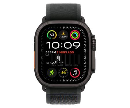 Apple Watch Ultra 2 GPS + Cellular 49mm Titanium Black Case with Black Trail Loop - M/L (MX4V3) 2