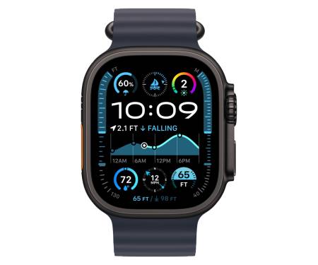 Apple Watch Ultra 2 GPS + Cellular 49mm Titanium Black Case with Navy Ocean Band (MYTC3+MYPA3) 2
