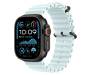 Apple Watch Ultra 2 GPS + Cellular 49mm Titanium Black Case with Ice Blue Ocean Band 1