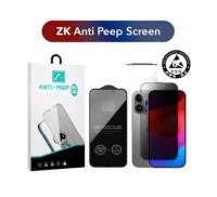 Защитное стекло для iPhone 15 Pro Max ZK Anti Peep Black