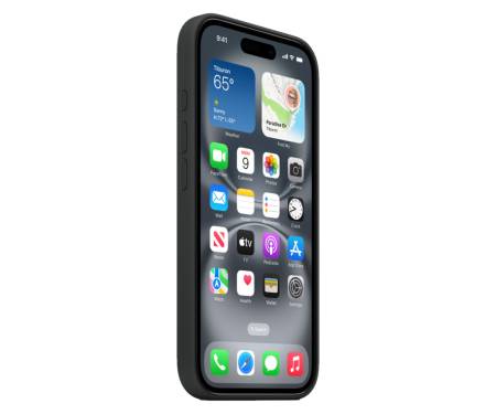 Чехол для Apple iPhone 16 Silicon Case with MagSafe - Black Copy