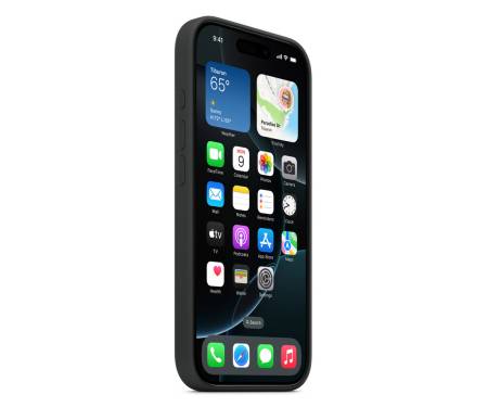 Чехол для Apple iPhone 16 Pro Silicone Case with MagSafe - Black (MYYJ3)