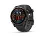 Смарт-часы Garmin Fenix 8 43mm Sapphire Carbon Gray DLC Tit. w. Black/Pebble Gray S. Band