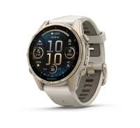 Смарт-часы Garmin Fenix 8 43mm AMOLED Sapphire Soft Gold w. Fog Gray/Dark Sandstone S. Band