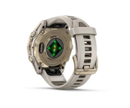 Смарт-часы Garmin Fenix 8 43mm AMOLED Sapphire Soft Gold w. Fog Gray/Dark Sandstone S. Band