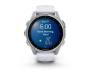 Смарт-часы Garmin Fenix 8 43mm AMOLED Silver with Whitestone Silicone Band