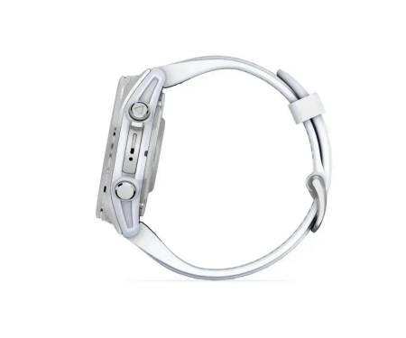 Смарт-часы Garmin Fenix 8 43mm AMOLED Silver with Whitestone Silicone Band