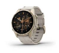 Смарт-часы Garmin Fenix 8 43mm AMOLED Sapphire Soft Gold with Limestone Leather Band
