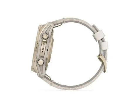 Смарт-часы Garmin Fenix 8 43mm AMOLED Sapphire Soft Gold with Limestone Leather Band
