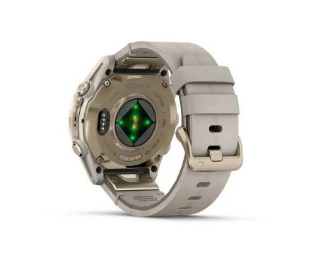 Смарт-часы Garmin Fenix 8 43mm AMOLED Sapphire Soft Gold with Limestone Leather Band