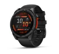 Смарт-часы Garmin Fenix 8 47mm AMOLED Slate Gray with Black Silicone Band