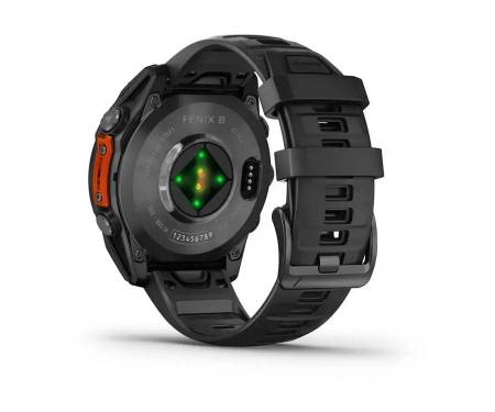 Смарт-часы Garmin Fenix 8 47mm AMOLED Slate Gray with Black Silicone Band