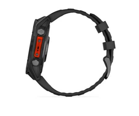 Смарт-часы Garmin Fenix 8 47mm AMOLED Slate Gray with Black Silicone Band