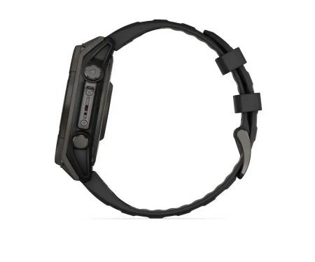 Смарт-часы Garmin Fenix 8 47mm Solar Sapphire Carbon Gray DLC Titanium w. Black/Pebble Gray S. Band