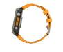 Смарт-годинник Garmin Fenix 8 47mm AMOLED Sapphire Titanium w. Spark Orange/Graphite Silicone Band