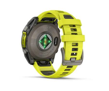 Смарт-часы Garmin Fenix 8 47mm Solar Sapphire Titanium w. Amp Yellow/Graphite Silicone Band