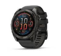 Смарт-часы Garmin Fenix 8 51mm AMOLED Sapphire Carbon Gray DLC Titanium w. Black/Pebble Gray S. Band