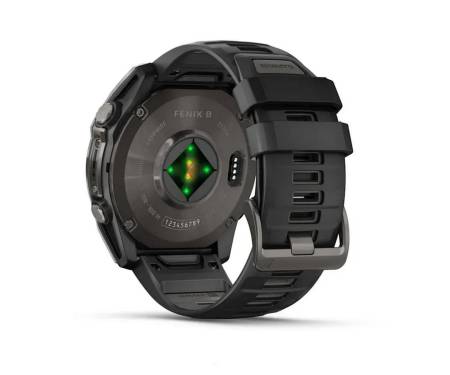 Смарт-часы Garmin Fenix 8 51mm AMOLED Sapphire Carbon Gray DLC Titanium w. Black/Pebble Gray S. Band