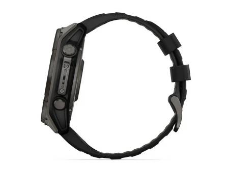 Смарт-годинник Garmin Fenix 8 51mm Solar Sapphire Carbon Gray DLC Titanium w. Black/Pebble Gray S. Band