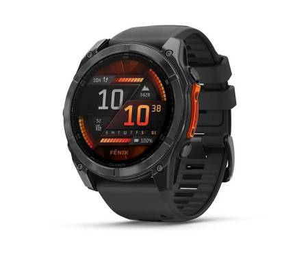 Смарт-годинник Garmin Fenix 8 51mm AMOLED Slate Gray with Black Silicone Band