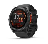 Смарт-часы Garmin Fenix 8 51mm AMOLED Slate Gray with Black Silicone Band