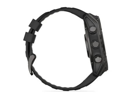 Смарт-годинник Garmin Fenix 8 51mm AMOLED Slate Gray with Black Silicone Band