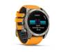 Смарт-часы Garmin Fenix 8 51mm AMOLED Sapphire Titanium w. Spark Orange/Graphite Silicone Band