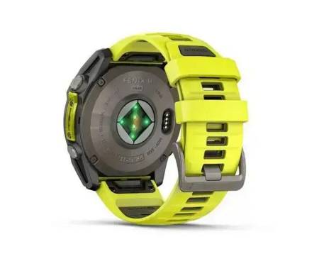 Смарт-годинник Garmin Fenix 8 51mm Solar Sapphire Titanium w. Amp Yellow/Graphite Silicone Band