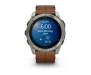 Смарт-часы Garmin Fenix 8 51mm AMOLED Sapphire Carbon grey DLC w. Chestnut Leather Band