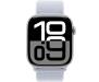 Apple Watch Series 10 GPS 46mm Silver Aluminum Case w. Blue Cloud Sport Loop (MWWN3) 2