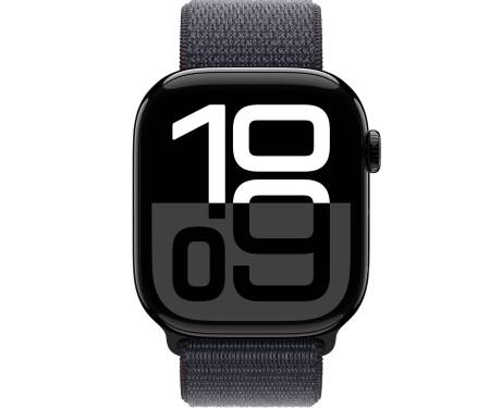 Apple Watch Series 10 GPS 42mm Jet Black Aluminum Case w. Ink Sport Loop (MWWG3) 2