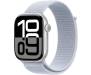 Apple Watch Series 10 GPS 42mm Silver Aluminum Case w. Blue Cloud Sport Loop (MWWD3) 1