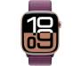 Apple Watch Series 10 GPS 42mm Rose Gold Aluminum Case w. Plum Sport Loop (MWWK3) 2