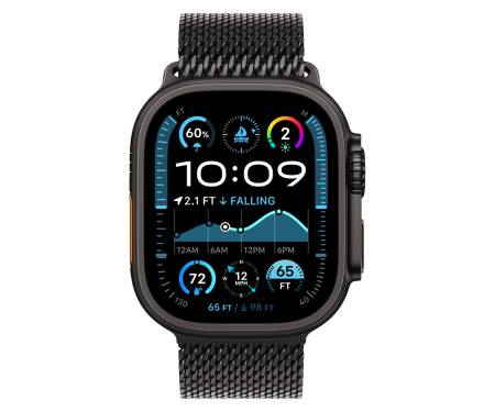 Apple Watch Ultra 2 GPS + Cellular 49mm Black Titanium Case w. Black Titanium Milanese Loop - L (MX5V3) 2