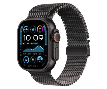Apple Watch Ultra 2 GPS + Cellular 49mm Black Titanium Case w. Black Titanium Milanese Loop - M (MX5U3) 1