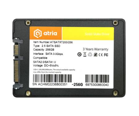 Накопичувач SSD 2.5" 256GB XT200 ATRIA (ATSATXT200/256)