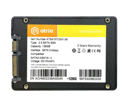 Накопичувач SSD 2.5" 128GB XT200 ATRIA (ATSATXT200/128)