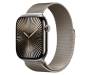 Apple Watch Series 10 GPS + Cellular 46mm Natural Titanium Case w. Natural Milanese Loop - M/L (MWYC3) 1