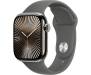 Apple Watch Series 10 GPS + Cellular 42mm Natural Titanium Case w. Stone Grey Sport Band - M/L (MWXE3) 2