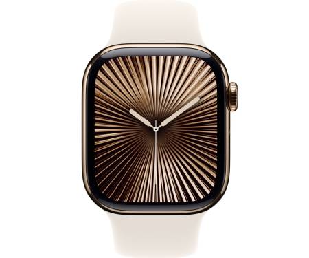 Apple Watch Series 10 GPS + Cellular 42mm Gold Titanium Case w. Starlight Sport Band - M/L (MX073) 2