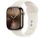 Apple Watch Series 10 GPS + Cellular 42mm Gold Titanium Case w. Starlight Sport Band - M/L (MX073) 1